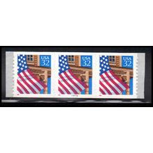2915Cv 32c U.S. Flag Over Porch Very Fine MNH PNC 66666/3 11x12 PA3561