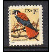 Used 2477 1c American Kestrel Fine W4711
