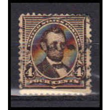 Used 222 4c Abraham Lincoln Barely Clears RA0864