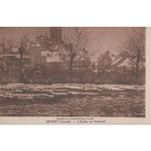 Claude Monet L'Eglise De Velheuil Luxembourg Museum Painting Postcard