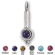 Sterling Silver Hand-Made Genuine Stone Pendants