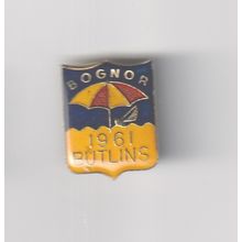 Butlins Pin Badge Butlins - Bognor 1961 - No Back Stamp - REPRO - Free Postage