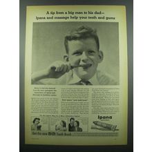 1939 Ipana Tooth Paste Ad - From Big Man to His Dad