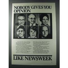 1981 Newsweek Magazine Ad - Paul Samuelson, George Will