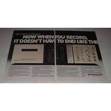 1981 Pioneer CT-9R Cassette Deck Ad - When You Record