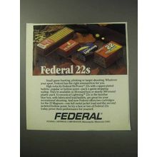 1985 Federal 22 Cartridges Ad