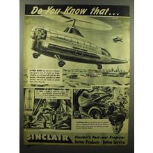 1945 Sinclair Oil Ad - Did you Know That