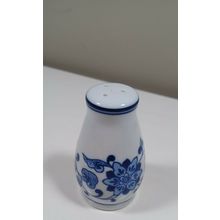 single blue and white shaker from pier 1 glass
