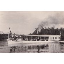 Thor Old Switzerland Boat 1887 Swiss Museum Postcard