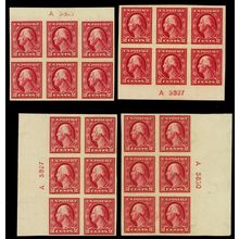 409, Mint LH VF 2¢ 4 Positions Plate Blocks of Six CV $140 - Stuart Katz