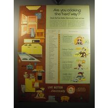 1957 Live Better Electrically Ad - Are you cooking the hard way?