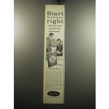 1957 Merriam-Webster New Collegiate Dictionary Ad - Start the school year right