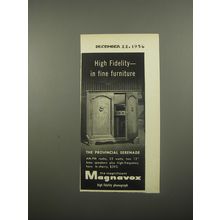 1956 Magnavox Provincial Serenade Phonograph Ad - High Fidelity