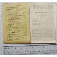 Vintage: That Troublesome "E", A Comedy by Phyllis E. Bently