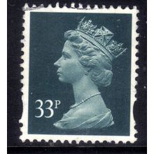GB 2000 QE2 33p Grey Green Machin Ex Fdc SG Y1696 ( C961 )