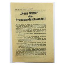 Original WW2 Russian/Soviet Air Drop Propaganda Leaflet. - Code 3068. - 1944.