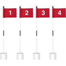 KINGTOP Golf Flagstick Mini, Putting Green Flag for Yard, All 3 Feet, Double-Sid