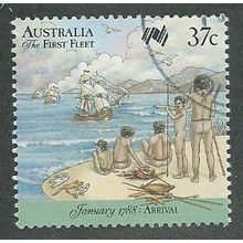 AUS 1988 37c 'THE FIRST FLEET - ARRIVAL' FINE USED (EBID44-488)
