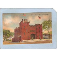 Rhode Island East Greenwich Varnum Armory Street Scene Intersection w/Old ~386