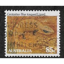 AUS 1981 85c 'CENTRALIAN BLUE TONGUED LIZARD' FINE USED (EBID68-036)