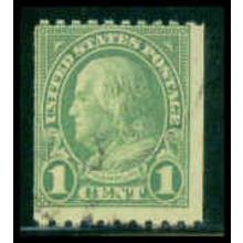 Used 597 1c Benjamin Franklin Average M09815