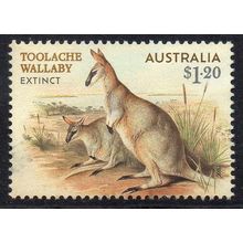 Australia 2023 Extinct Mammals - Toolache Wallaby $1.20 Sheet Used