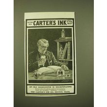 1902 Carter's Ink Ad - An old bookkeeper is discriminating