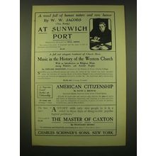 1902 Charles Scribner's Sons Ad - A novel full of human nature and rare humor