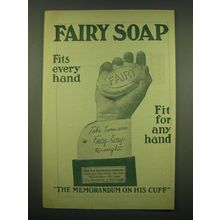 1902 Fairy Soap Ad - Fairy Soap fits every hand