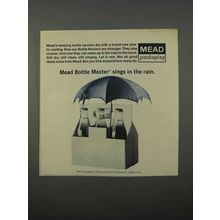 1966 Mead Bottle Master Packaging Ad - Sings in Rain