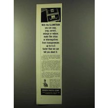 1971 Bogen Illumitran Enlarger Ad - Copy, Crop, Correct