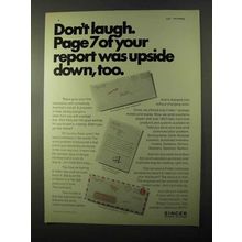 1971 Singer Friden Division Ad - Don't Laugh