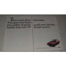 1982 Isuzu Diesel Coupe Car Ad - Twas a Man from Honolulu