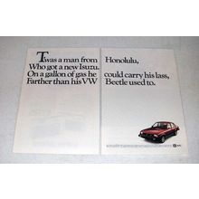 1982 Isuzu Diesel Coupe Car Ad - Twas From Honolulu