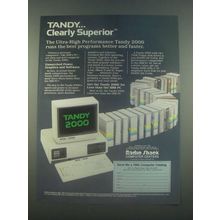 1985 Tandy 2000 Computer Ad - Clearly Superior