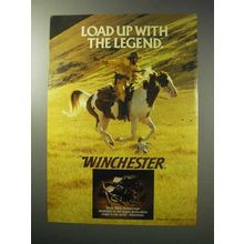 1986 Winchester Ammunition Ad - Load Up With Legend