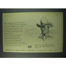 1949 Monsanto Chemicals Ad - Billy Lonergan makes a lonely living