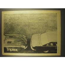 1965 Triplex Heated Rear Windows Ad - Type E Coupe Jaguar and Ferrari Cars