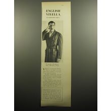 1957 Viyella Robe by State O'Maine Ad - English Viyella (in regimental stripes)