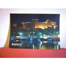 PALACE OF THE KNIGHTS, RHODES, GREECE unused postcard =