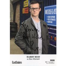 Harry Reid as Ben Mitchell Eastenders Hand Signed Cast Card Photo