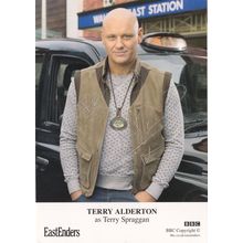 Terry Alderton Spraggan BBC Eastenders Hand Signed Cast Card & MORE