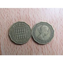 GB 1960 Elizabeth II Brass Threepence 3d Coin