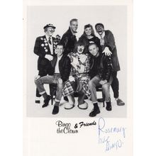 Bingo The Clown & Friends Hand Signed Photo
