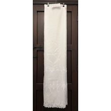 5 meter + 38" length, 60“ drop, net curtain - star design at bottom