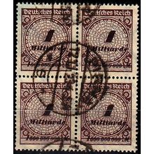 GERMANY REICH [1923] MiNr 0325 AP ( O/used ) [01] 4er