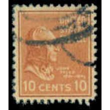 Used 815 10c John Tyler Fine M07955