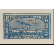 Colombia Stamp Scott #209, Mint Heavily Hinged