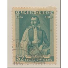 Colombia Stamp Scott #542, Used