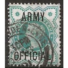 1900 O42 1/2d Blue-Green Army Official Fine CDS Used ..